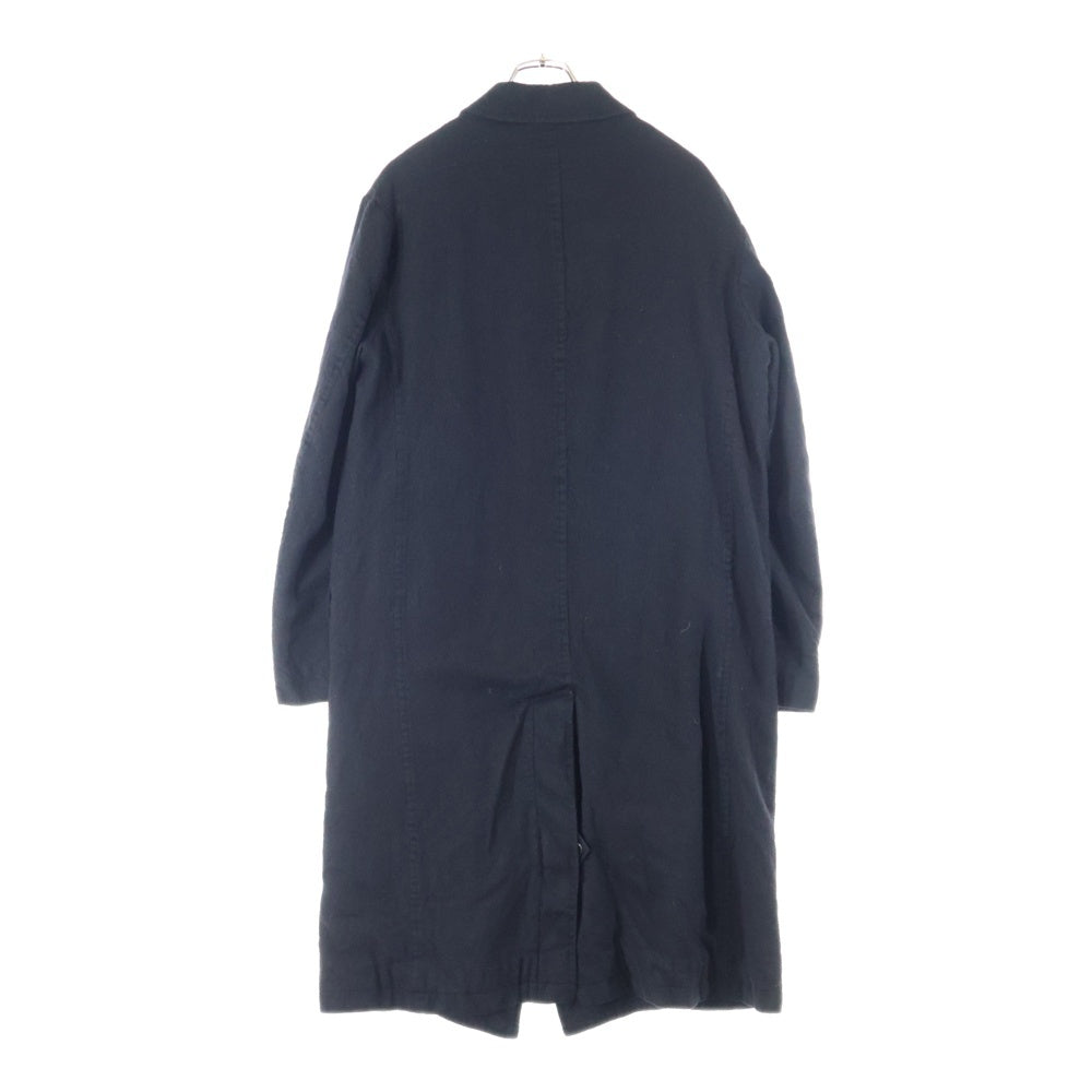 コムデギャルソンオム20AW 縮絨 ステンカラーコート M ブラック COMME des GARCONS HOMME(コムデギャルソンオム) 20AW AD2020 ウール縮