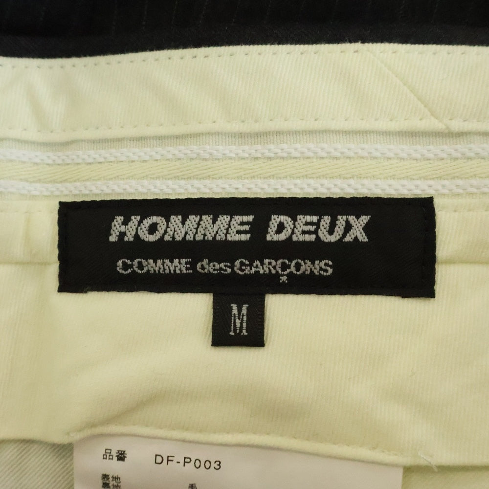 COMME des GARCONS HOMME DEUX(コムデギャルソン オムドゥ) 20AW AD2020 セットアップ スーツ ストライプ 3B テーラードジャケット テーパードパンツ グレー DF‐J003/DF‐P003