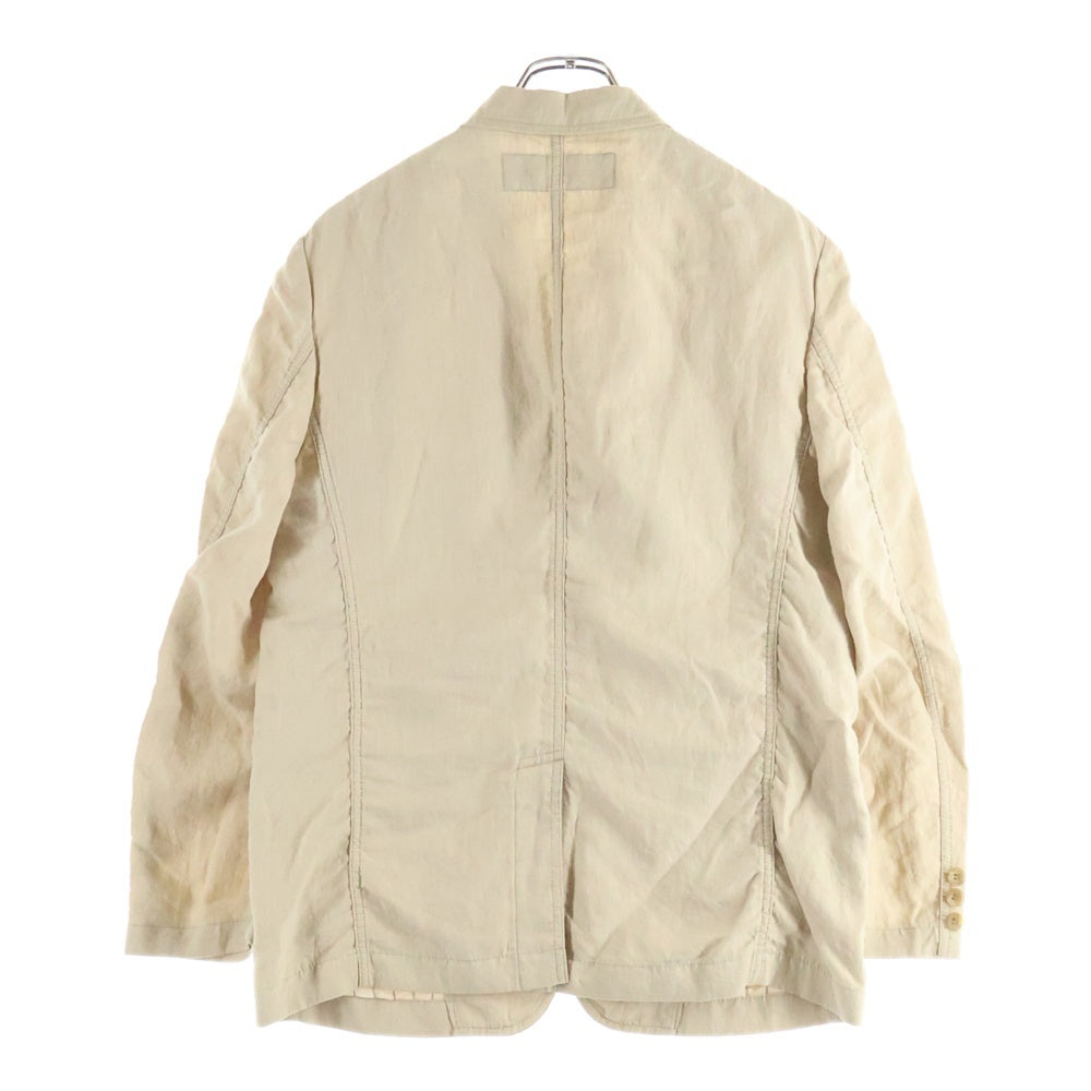 COMME des GARCONS HOMME(コムデギャルソンオム) 21SS AD2020 セットアップ スーツ リネン 3B テーラードジャケット 2タック テーパードパンツ ベージュ HG‐J026/HG-P033