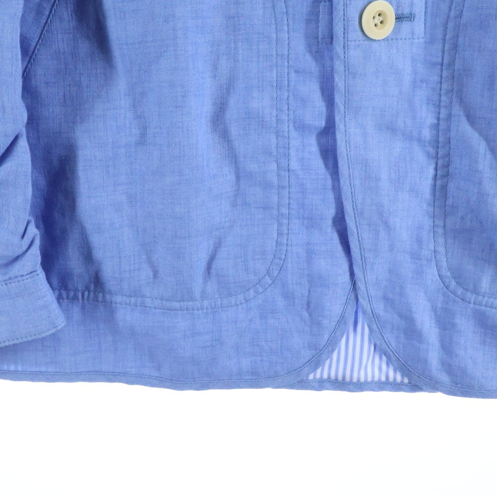 COMME des GARCONS HOMME(コムデギャルソンオム) 22SS AD2020 リネン パッカリング テーラード ジャケット ブルー HG-J027