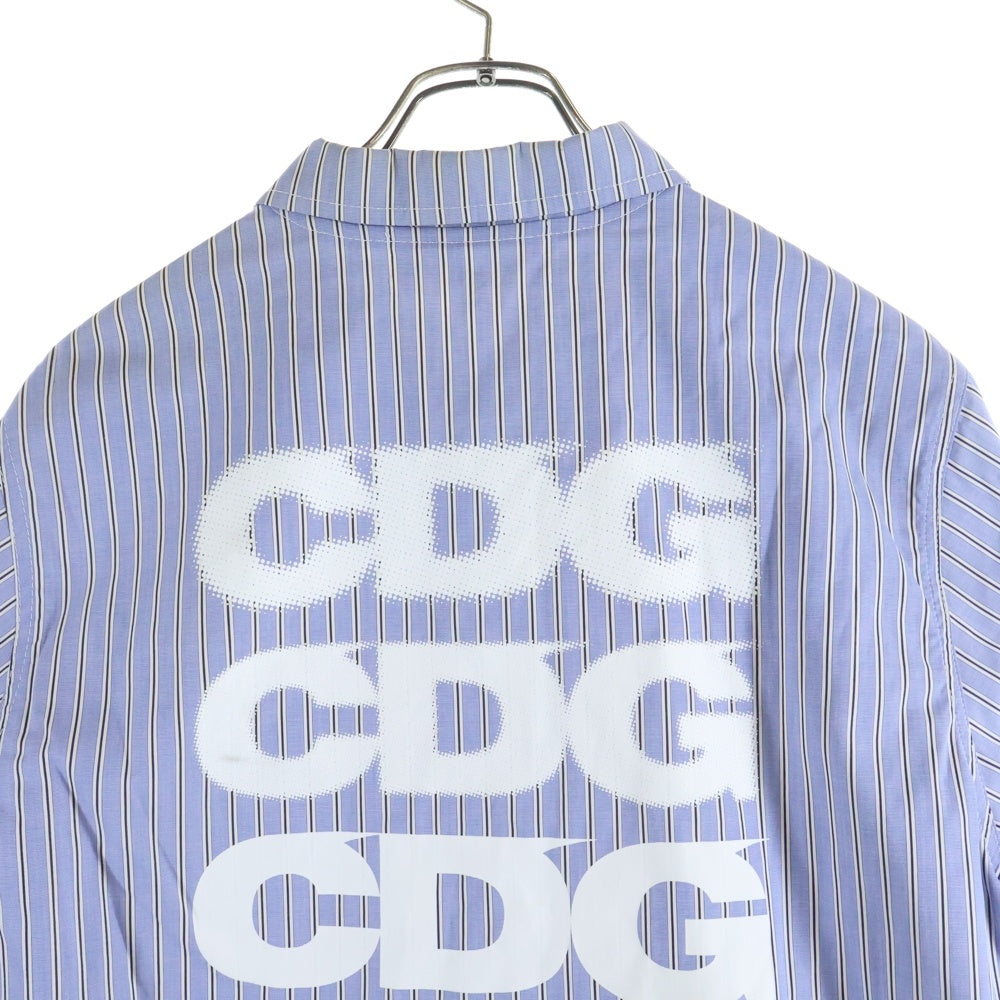 CDG(シーディージー) AD2020 ストライプ コーチジャケット ブルー SZ-J016