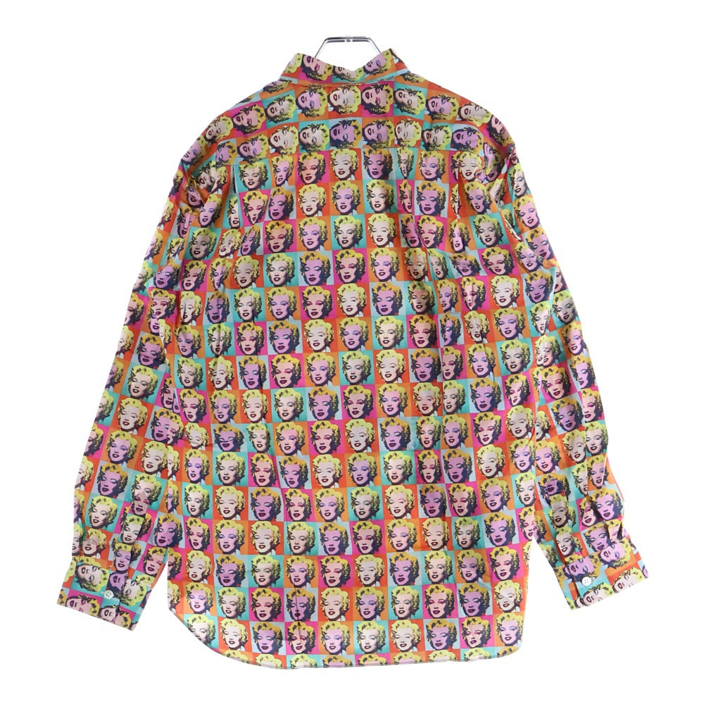 COMME des GARCONS SHIRT(コムデギャルソンシャツ) 24SS ×Andy Warhol OVER PRINT SHIRT Marilyn Monroe オーバープリント マリリンモンロー 長袖シャツ マルチ FM-B005