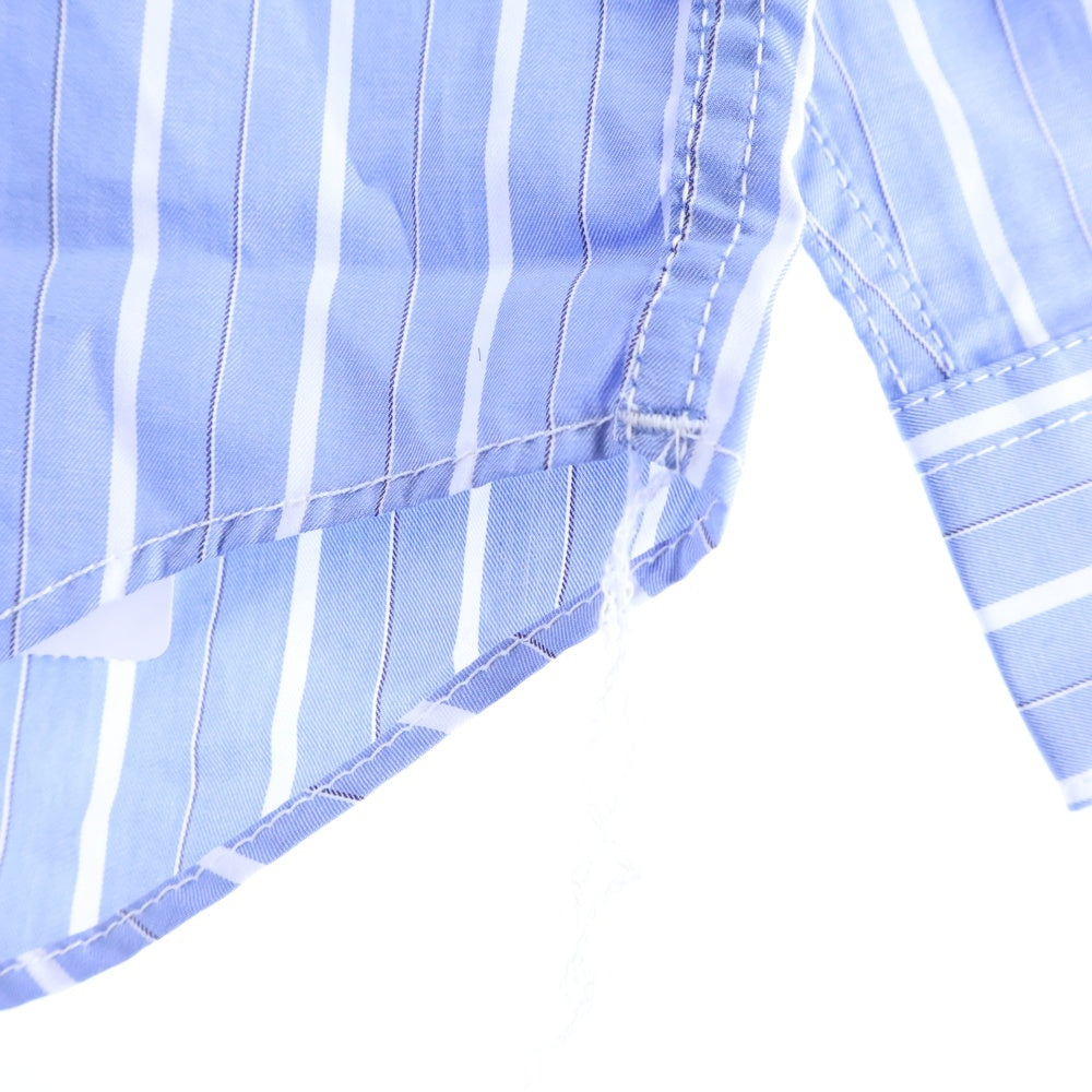 COMME des GARCONS HOMME(コムデギャルソンオム) 26SS AD2025 パッチワーク ストライプ 長袖 シャツ ブルー HP‐B004