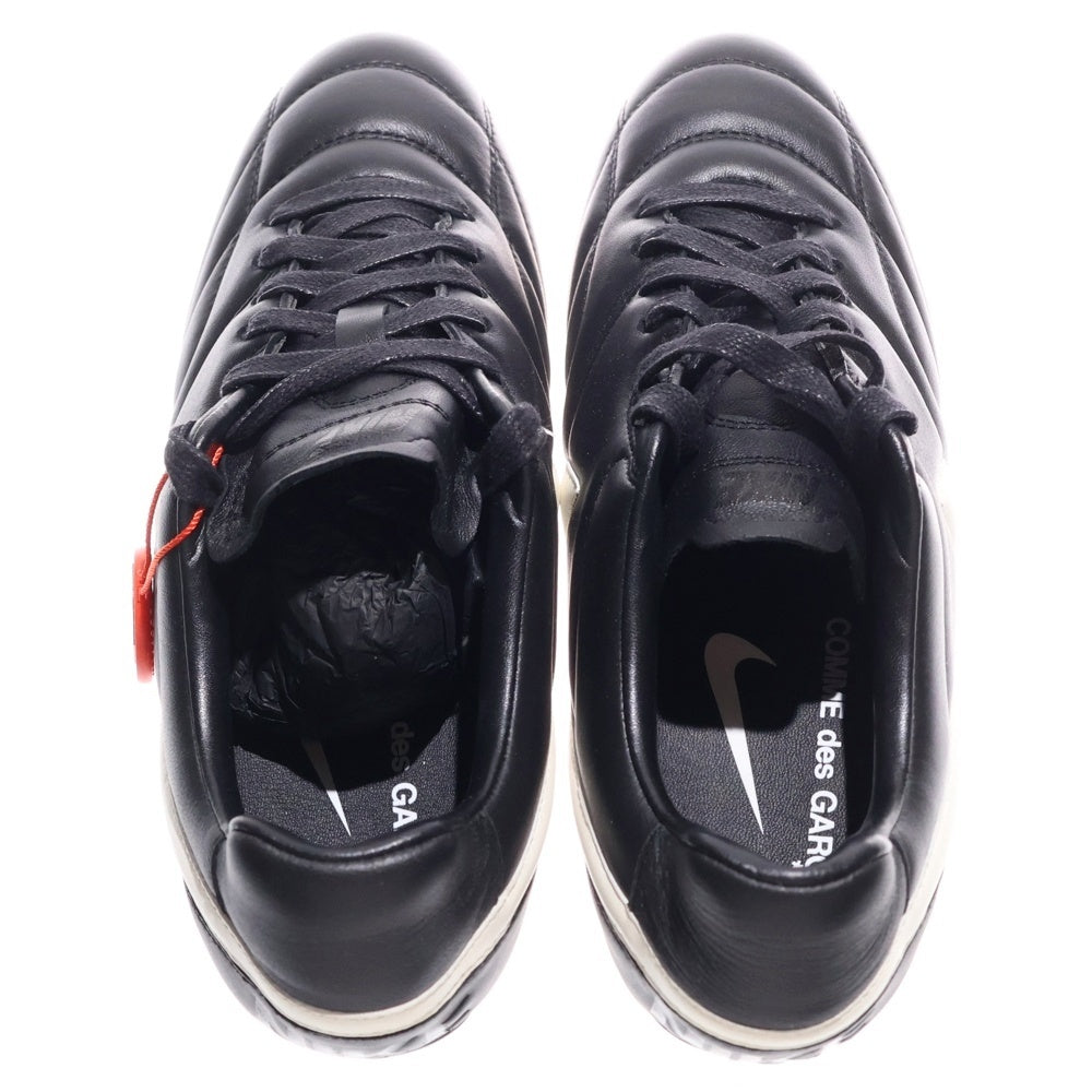 NIKE(ナイキ) ×COMME des GARCONS Women's Premier コムデギャルソン プレミア ヒール キルティングレザー スニーカー ブラック US8/25cm DJ8545-001