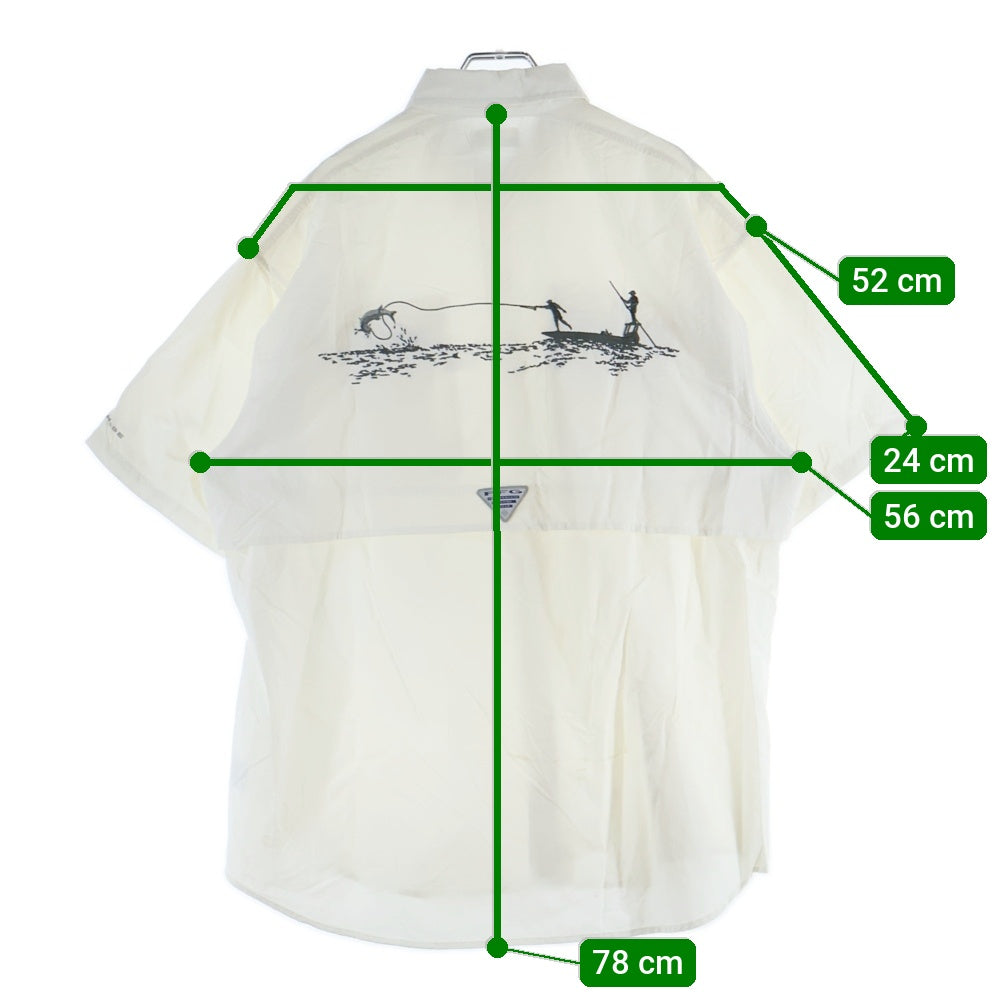 Columbia(コロンビア) BAHAMA ICON SS SHIRT バハマ アイコン 半袖フィッシングシャツ ホワイト 122 FM5202