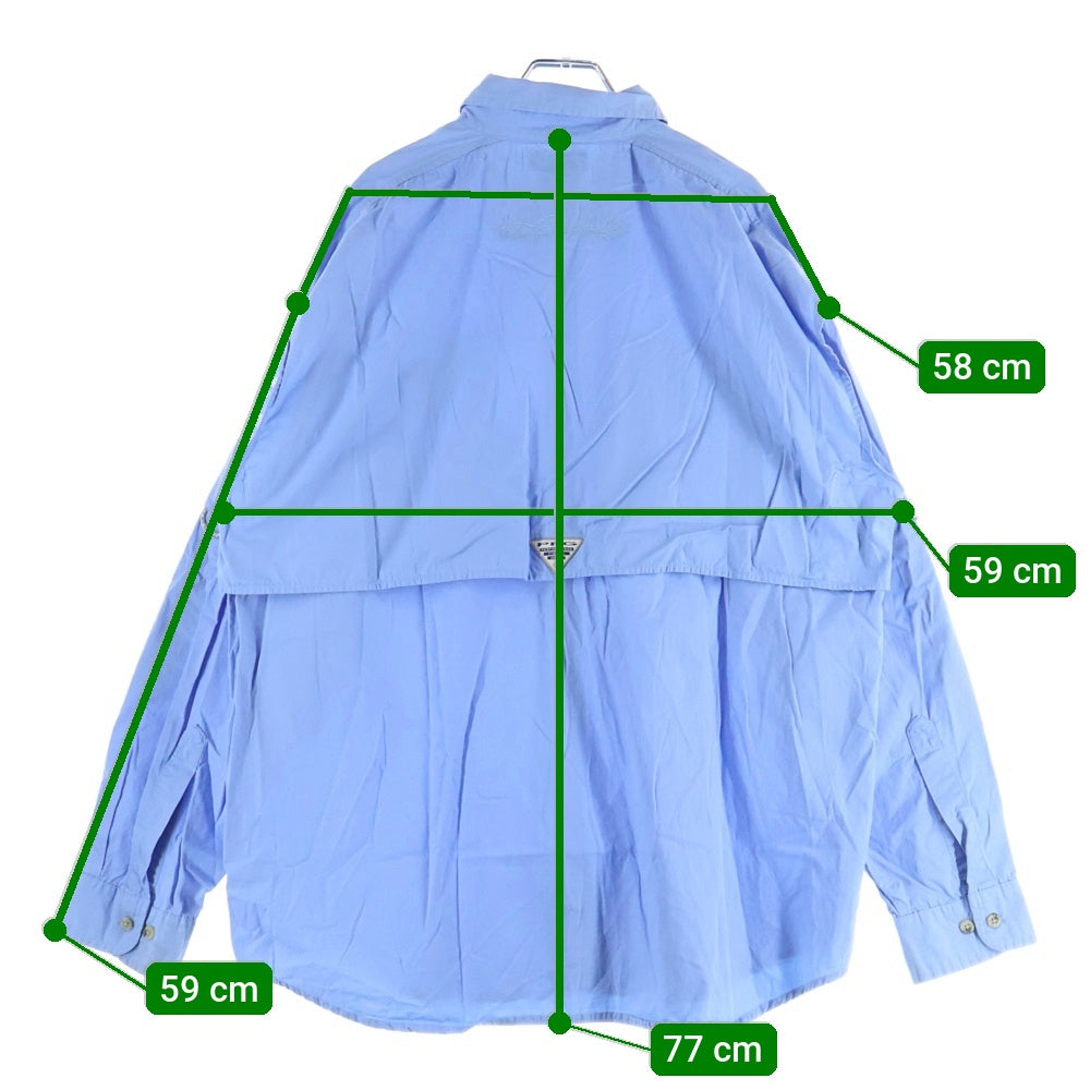 Columbia(コロンビア) PFG コットン 長袖フィッシングシャツ ブルー 0110 FM7120