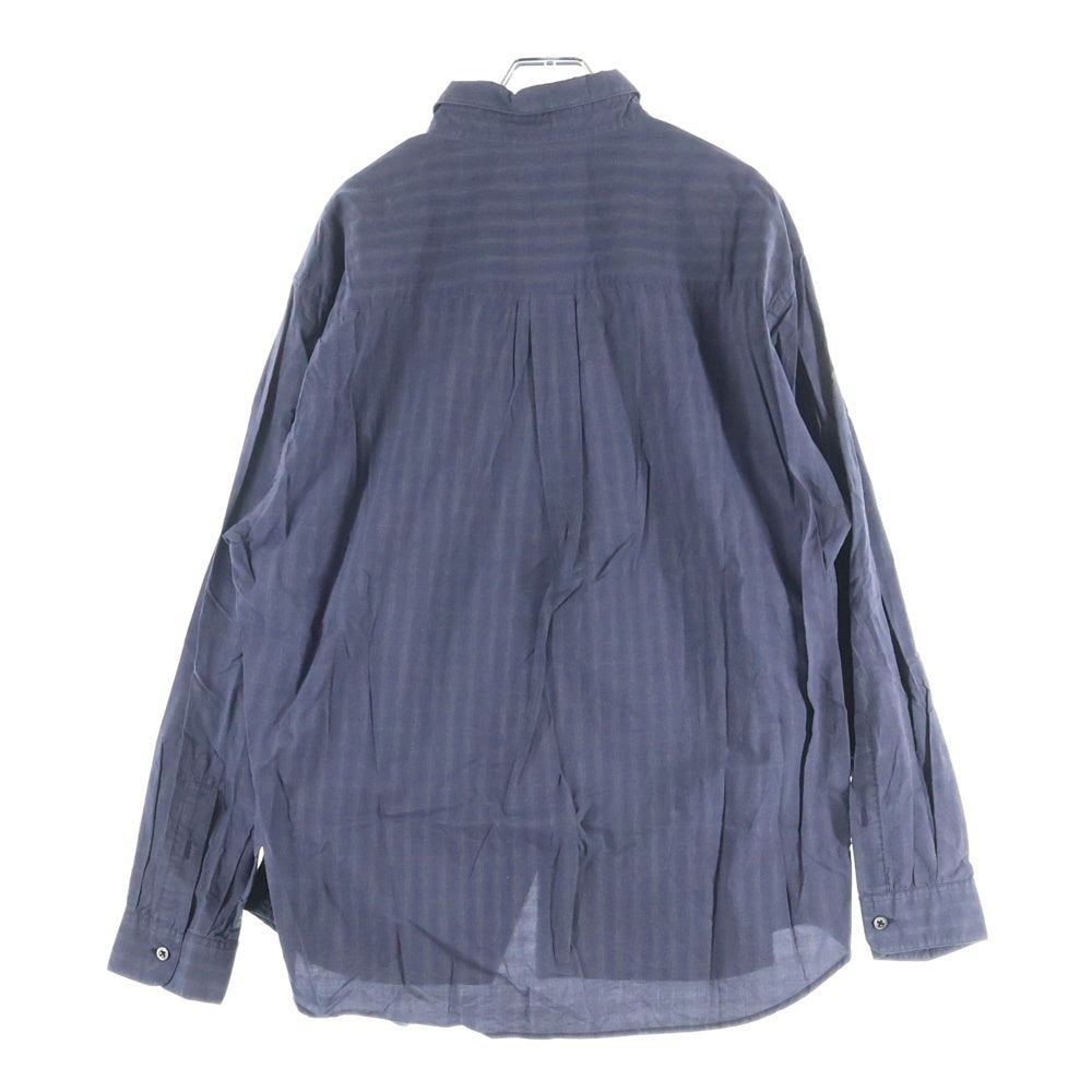 Steven Alan(スティーブンアラン) CHECK REGULAR COLLAR SHIRT 日本製 チェック柄 レギュラーカラー 長袖シャツ ネイビー 8111-218-0593
