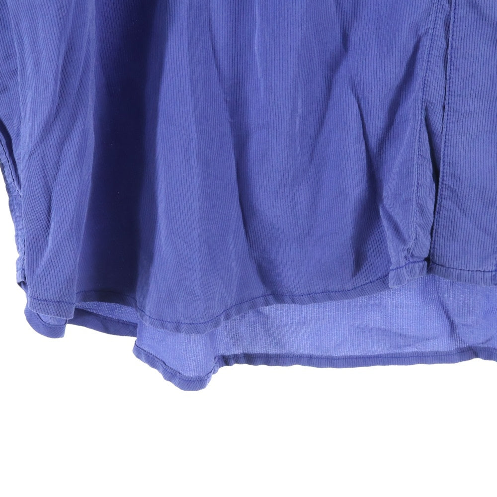 NO BRAND(ノーブランド) PERRY ELLIS ペリーエリス シルク 長袖シャツ ブルー