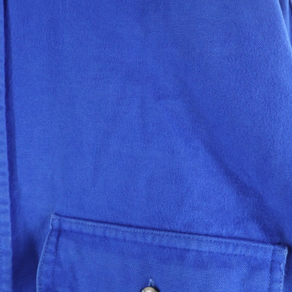 NO BRAND(ノーブランド) STJOHN'SBAY セントジョンズベイ REGULAR レギュラーフィット コットン 長袖シャツ ブルー