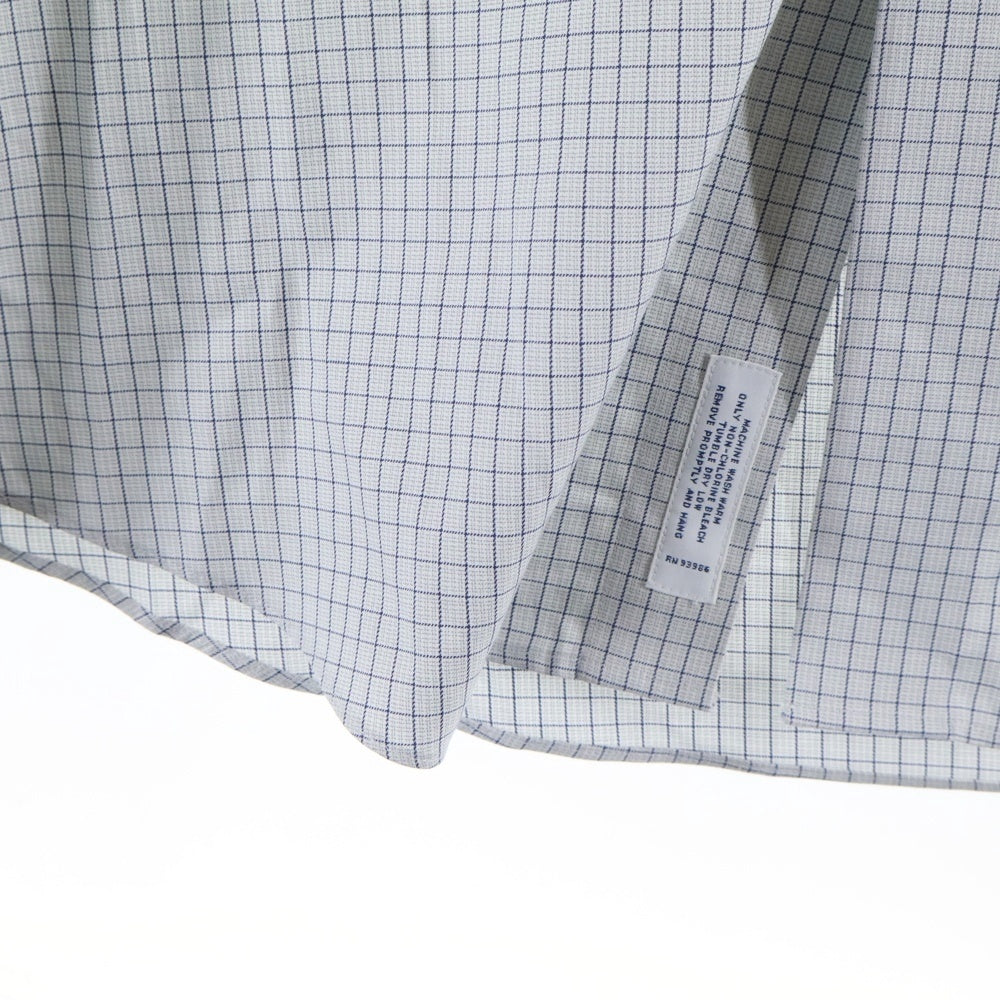 BROOKS BROTHERS(ブルックス ブラザーズ) チェック柄 コットン 長袖シャツ ホワイト/ネイビー