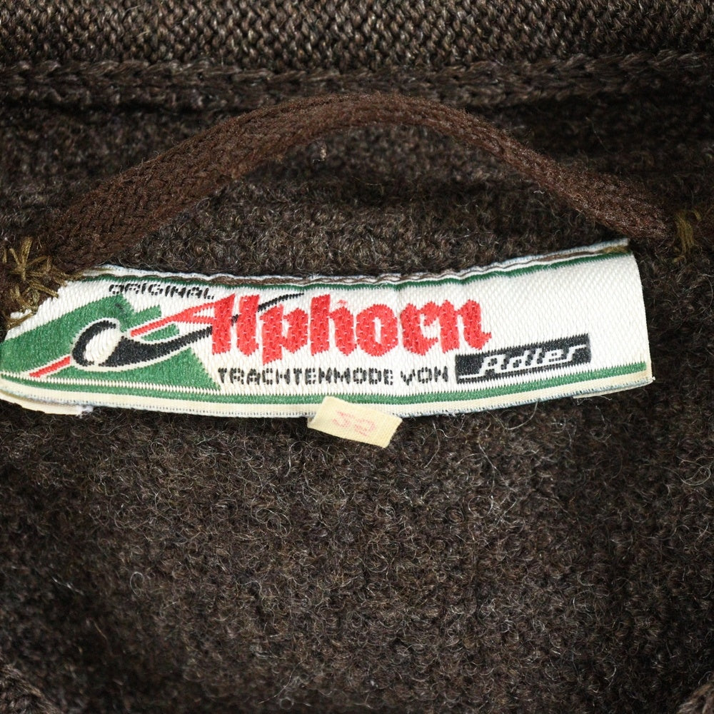 VINTAGE(ヴィンテージ) 80S ALPHORN アルプホルン ウールメルトン チロリアンジャケット ブラウン