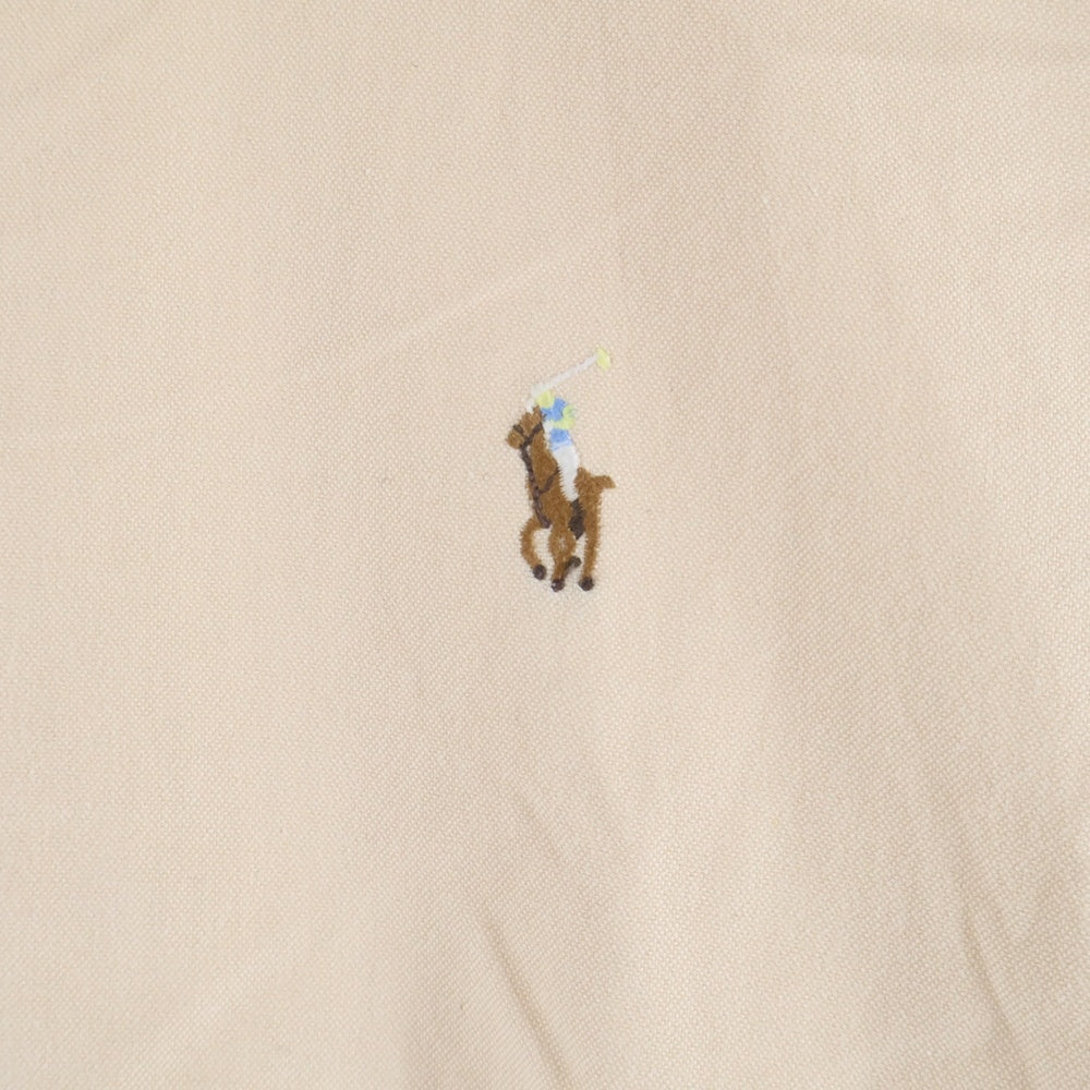 POLO RALPH LAUREN(ポロラルフローレン) VARMOUTH スモールポニー刺繍 コットン ボタンダウン 長袖シャツ ベージュ