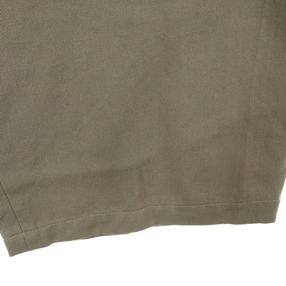 Yohji Yamamoto POUR HOMME(ヨウジヤマモト プールオム) 05SS ウール ノータック ワイドスラックスパンツ ベージュ HS-P10-185