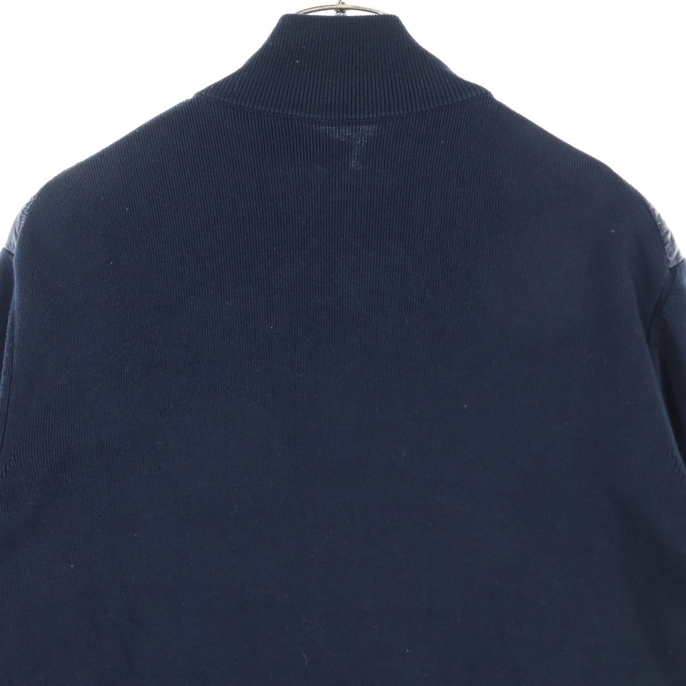 MONCLER(モンクレール) 20SS CARDIGAN TRICOT サイドライン ニット切替 ダウン ジップアップジャケット ネイビー F10919B50000 V9059