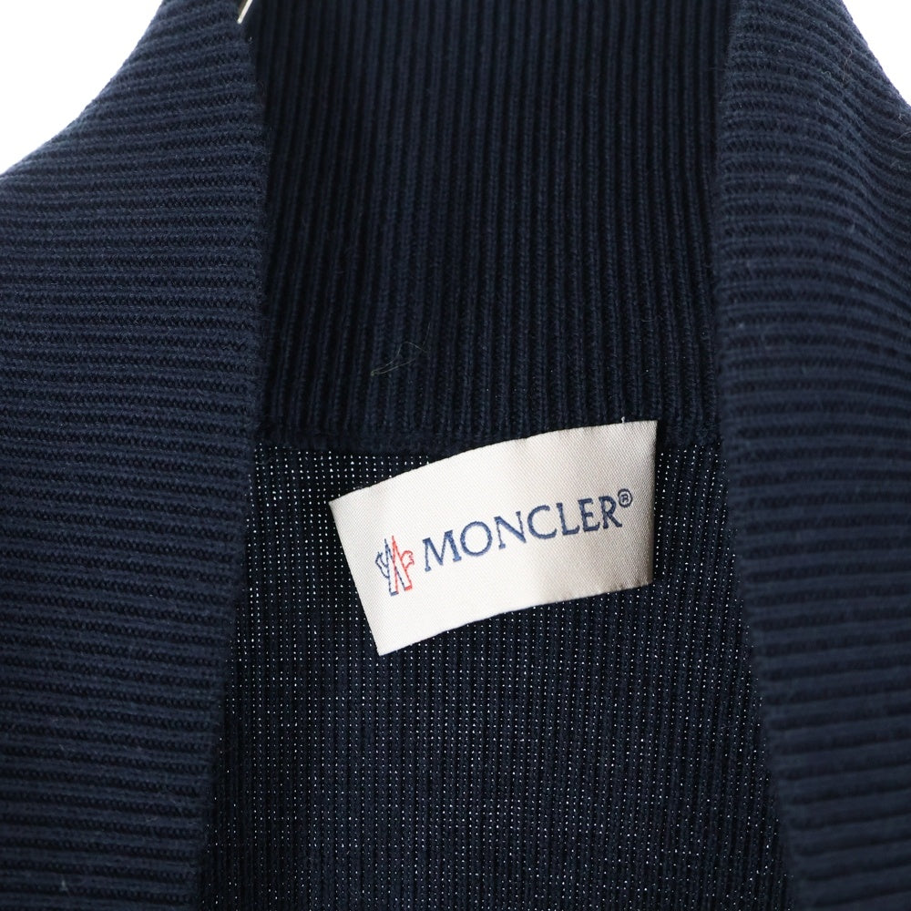 MONCLER(モンクレール) 20SS CARDIGAN TRICOT サイドライン ニット切替 ダウン ジップアップジャケット ネイビー F10919B50000 V9059
