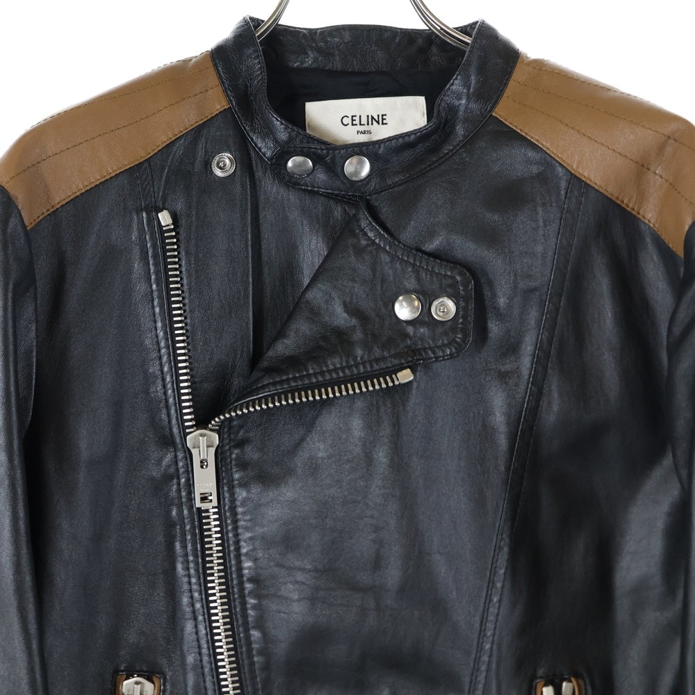 CELINE(セリーヌ) 20AW CAFE RACER JACKET カフェレーサー バイカラー