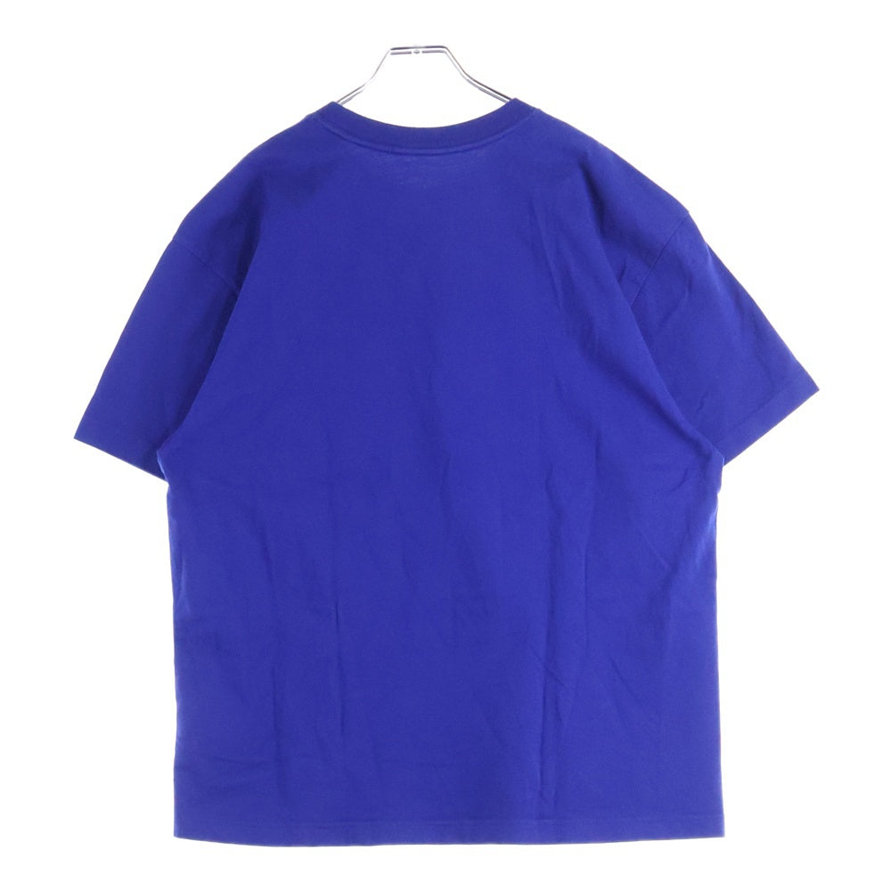 THE NORTH FACE(ザノースフェイス) ×KAWS TEE カウズ ロゴエンブロイダリー クルーネック 半袖Tシャツ カットソー ブルー 5200187090