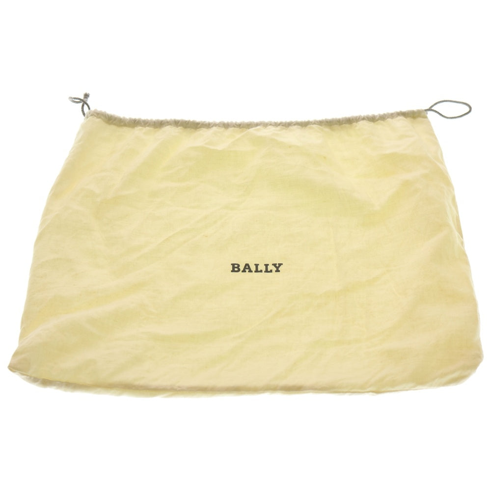 BALLY(バリー) フリンジ ストラップ キルティング レザー チェーン ショルダー バッグ レディース ブラック