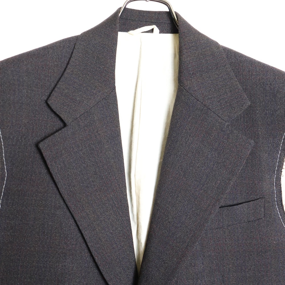 RAF SIMONS(ラフシモンズ) 20SS グレンチェック ノースリーブ テーラードジャケット ベスト ブラウン 201-528B