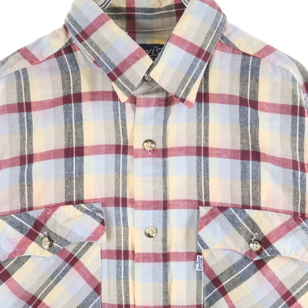 Levi's(リーバイス) 80s VINTAGE レギュラーフィット チェックシャツ ベージュ 60665-4407