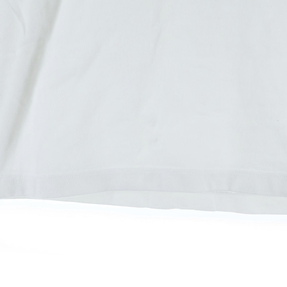 NO BRAND(ノーブランド) vowels / バウルズ CLASSIC TEE コットンジャージー半袖Tシャツ ホワイト 24SS-T008-01-2