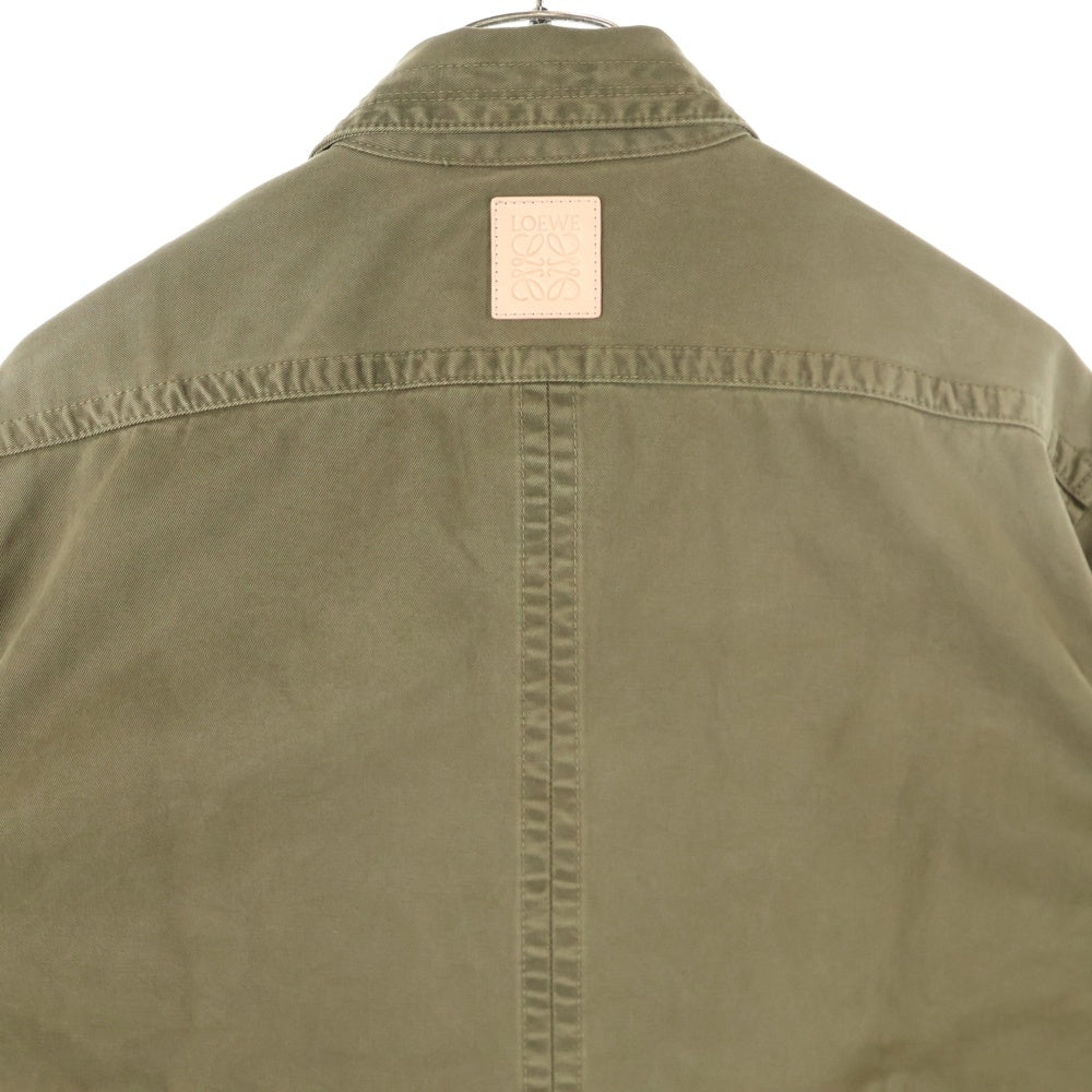 LOEWE(ロエベ) OVERSHIRT オーバーシャツ カーキ H526Y02WA3
