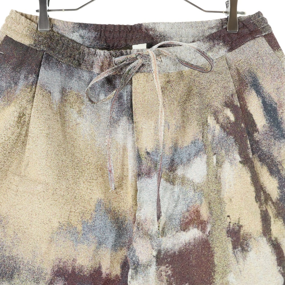 SHINYA KOZUKA(シンヤコズカ) 総柄イージーショートパンツ ホワイト 2301SK48