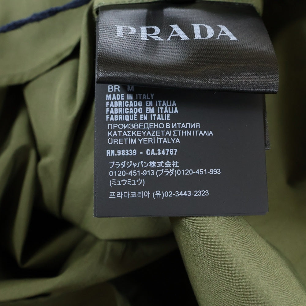 今週のみ値下げ　正規品PRADA トライアングル　テクニカル　ポプリンジャケット PRADA（プラダ） 25AWモデル トライアングルプレート付き ダウン