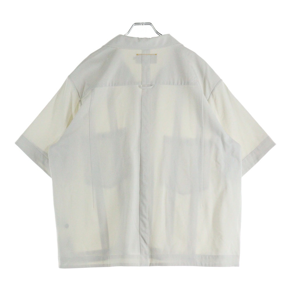 UNION(ユニオン) 24SS MOTEN SS WOVEN オープンカラー ボーリング 半袖 シャツ ホワイト WSS-213