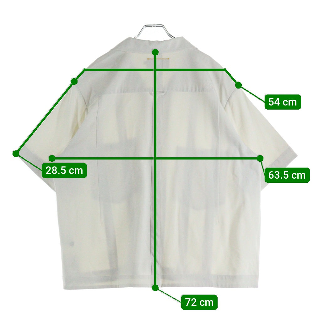 UNION(ユニオン) 24SS MOTEN SS WOVEN オープンカラー ボーリング 半袖 シャツ ホワイト WSS-213