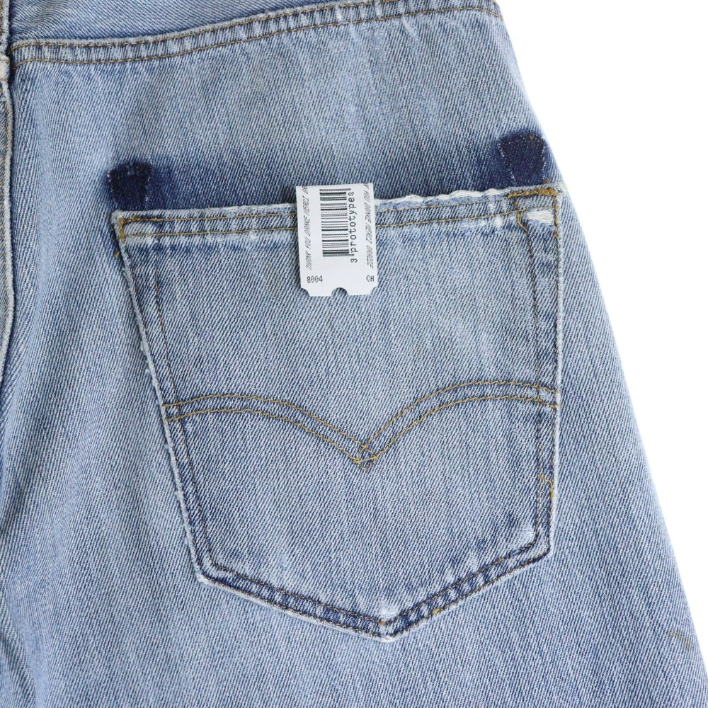 NO BRAND(ノーブランド) (PROTOTYPES/プロトタイプス) 再構築 デニム パンツ インディゴ 30PT06DPA04US