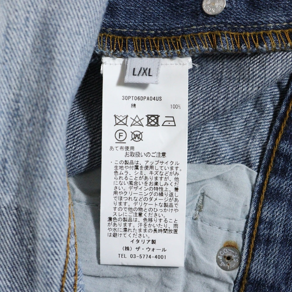 NO BRAND(ノーブランド) (PROTOTYPES/プロトタイプス) 再構築 デニム パンツ インディゴ 30PT06DPA04US