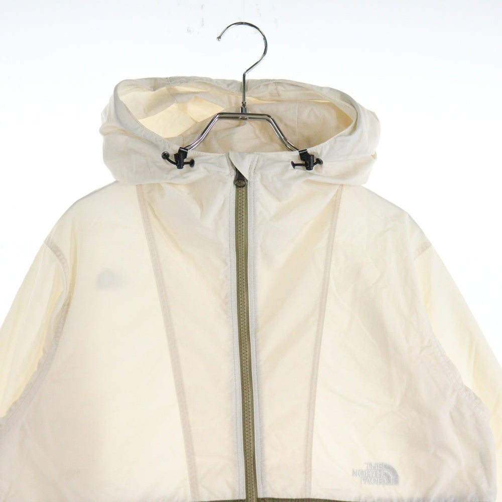 THE NORTH FACE(ザノースフェイス) COMPACT JACKET コンパクト フーデッドナイロンジャケット ホワイト/カーキ NPW72230