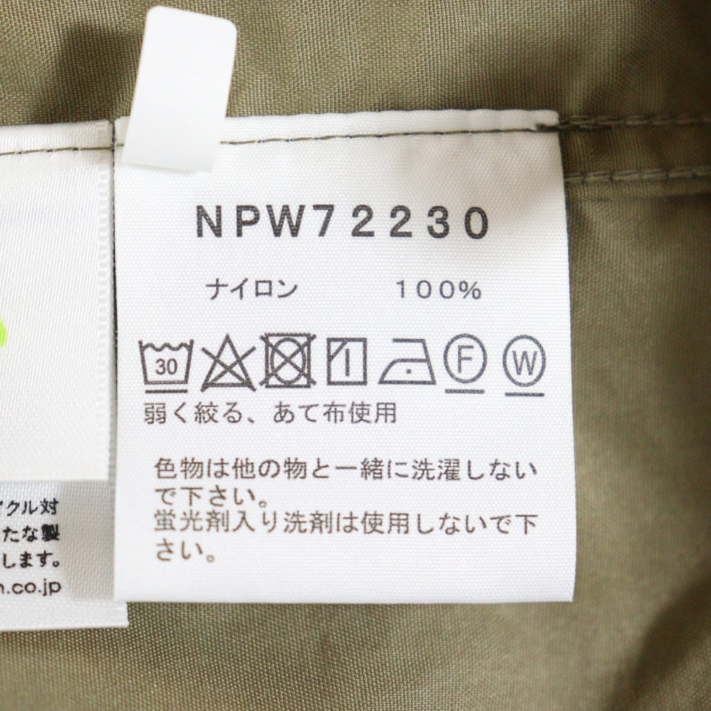 THE NORTH FACE(ザノースフェイス) COMPACT JACKET コンパクト フーデッドナイロンジャケット ホワイト/カーキ NPW72230