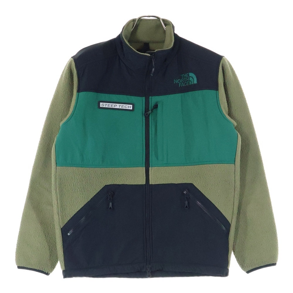 THE NORTH FACE(ザノースフェイス) STEEP TECH スティープ テック ジップアップフリースジャケット グリーン/ブラック NA62001