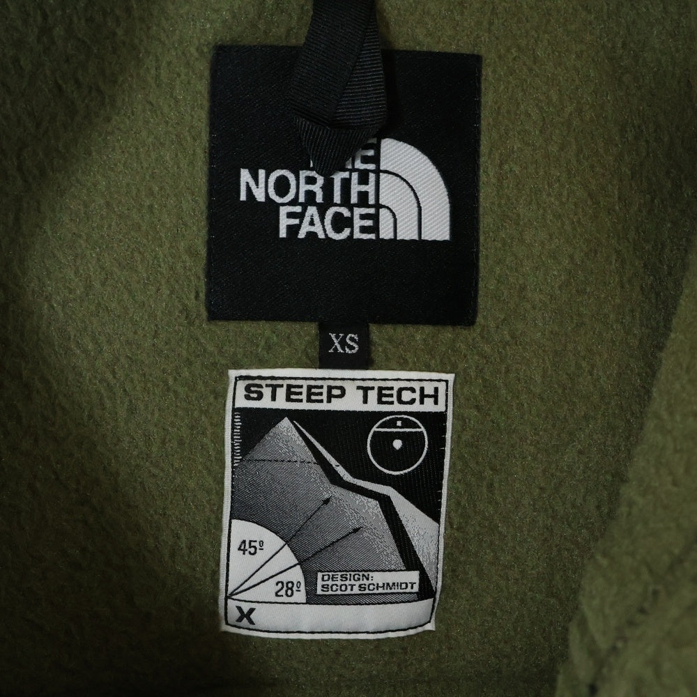 THE NORTH FACE(ザノースフェイス) STEEP TECH スティープ テック ジップアップフリースジャケット グリーン/ブラック NA62001