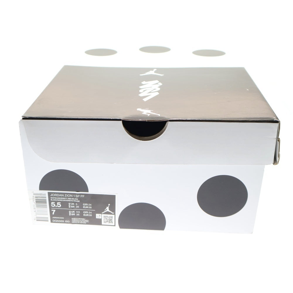 NIKE(ナイキ) ×NARUTO JORDAN ZION 1 SP ナルト ジョーダン ザイオン ミッドカットスニーカー レディース ブラック/ホワイト US5.5/24cm DQ5569-160