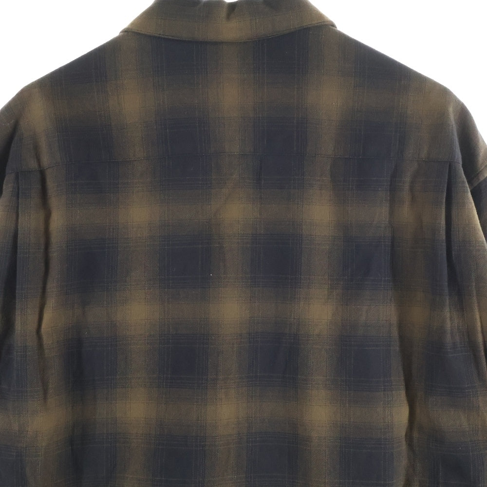BEAUTY&YOUTH UNITED ARROWS(ビューティーアンドユースユナイテッドアローズ) オンブレチェック ロングスリーブ コットン 長袖シャツ ブラウン 1211-149-7028