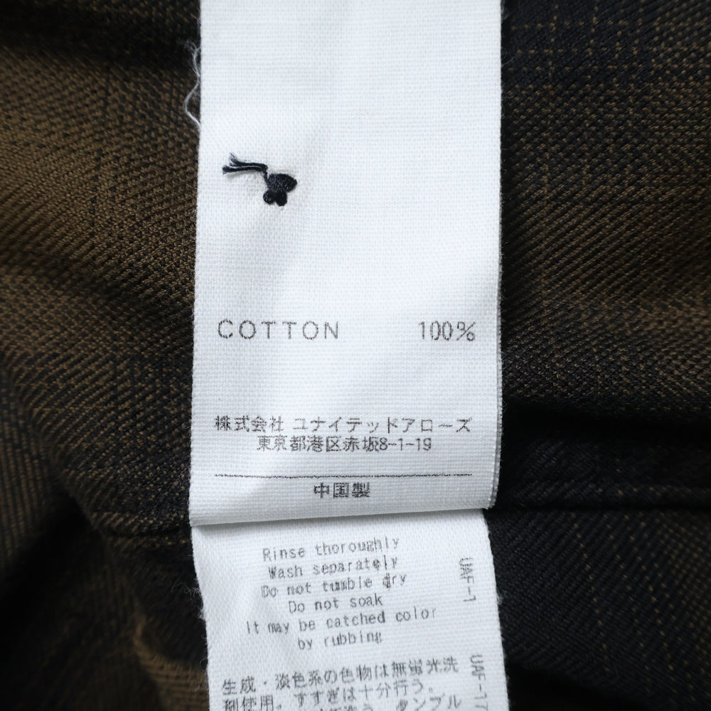 BEAUTY&YOUTH UNITED ARROWS(ビューティーアンドユースユナイテッドアローズ) オンブレチェック ロングスリーブ コットン 長袖シャツ ブラウン 1211-149-7028