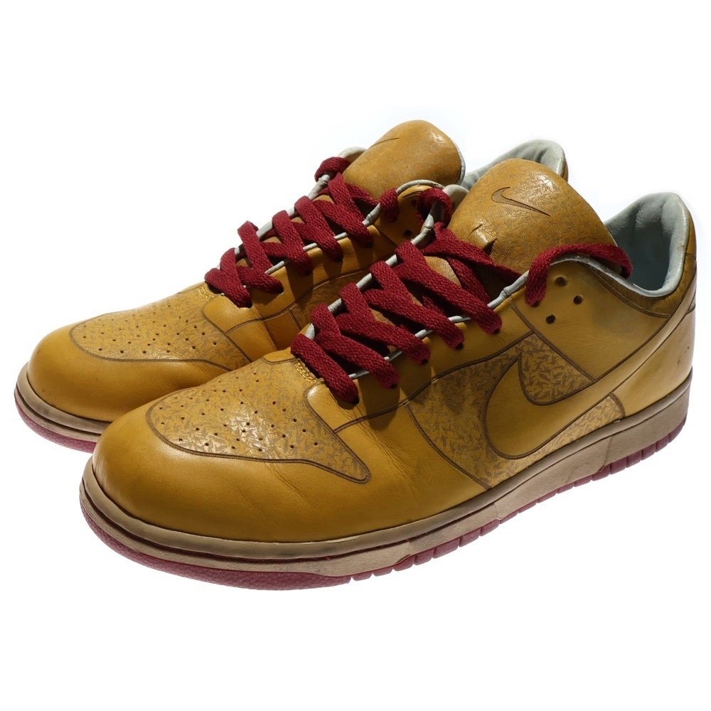 NIKE SB(ナイキエスビー) 【観賞用 2005年製】 DUNK LOW 1 PIECE ダンク ワンピース ローカットスニーカー イエロー US10.5/28.5cm 311611-331