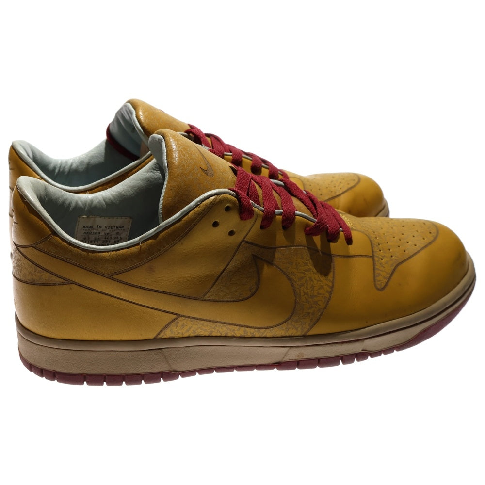 NIKE SB(ナイキエスビー) 【観賞用 2005年製】 DUNK LOW 1 PIECE ダンク ワンピース ローカットスニーカー イエロー US10.5/28.5cm 311611-331