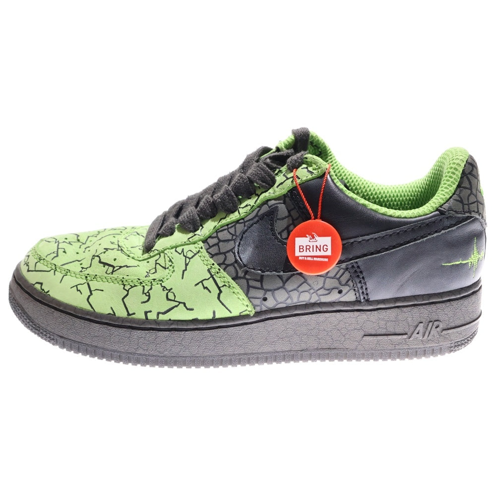 NIKE SB(ナイキエスビー) 【観賞用 2006年製】 AIR FORCE 1 HUFQUAKE エアフォース ハフクエイク ローカットスニーカー ブラック/グリーン US10.5/28.5cm 315206-301