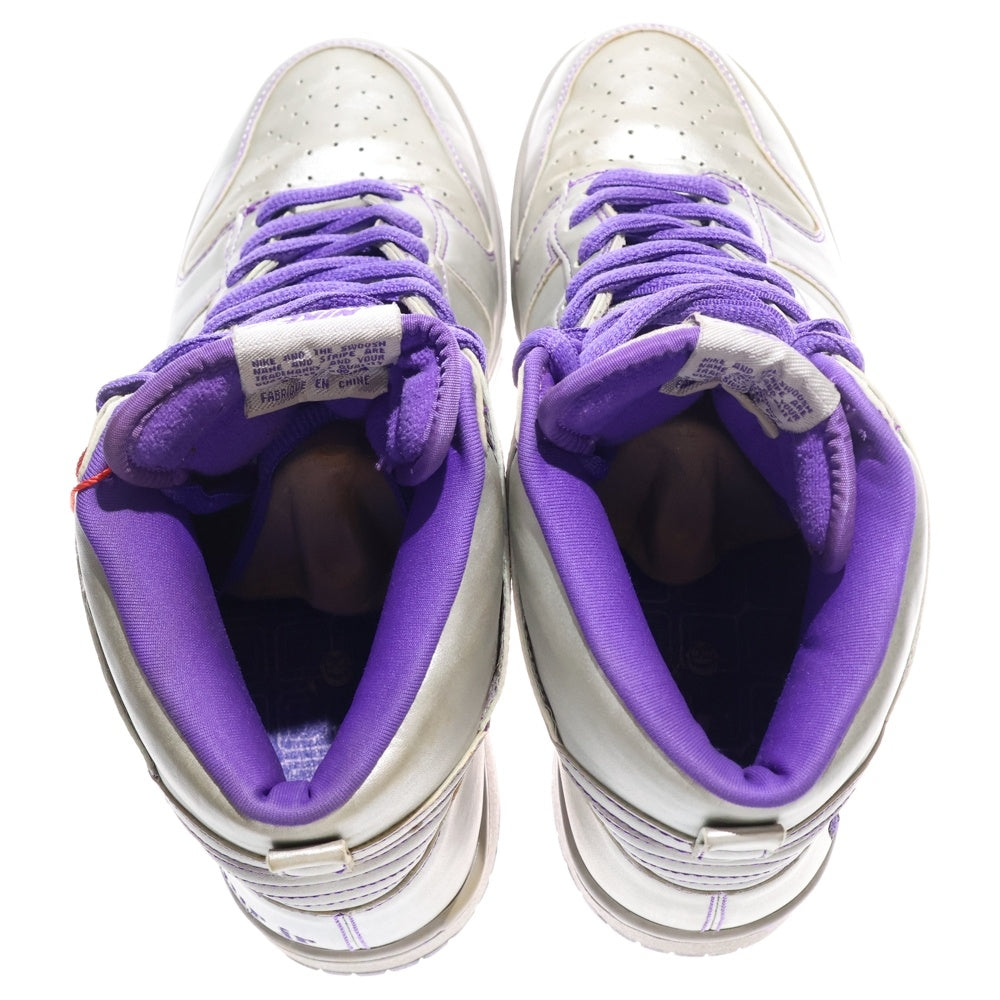 NIKE SB(ナイキエスビー) 【観賞用 2006年製】 DUNK HIGH DINOSAUR JR ダンク ダイナソージュニア ハイカットスニーカー シルバー US10/28cm 313171-003