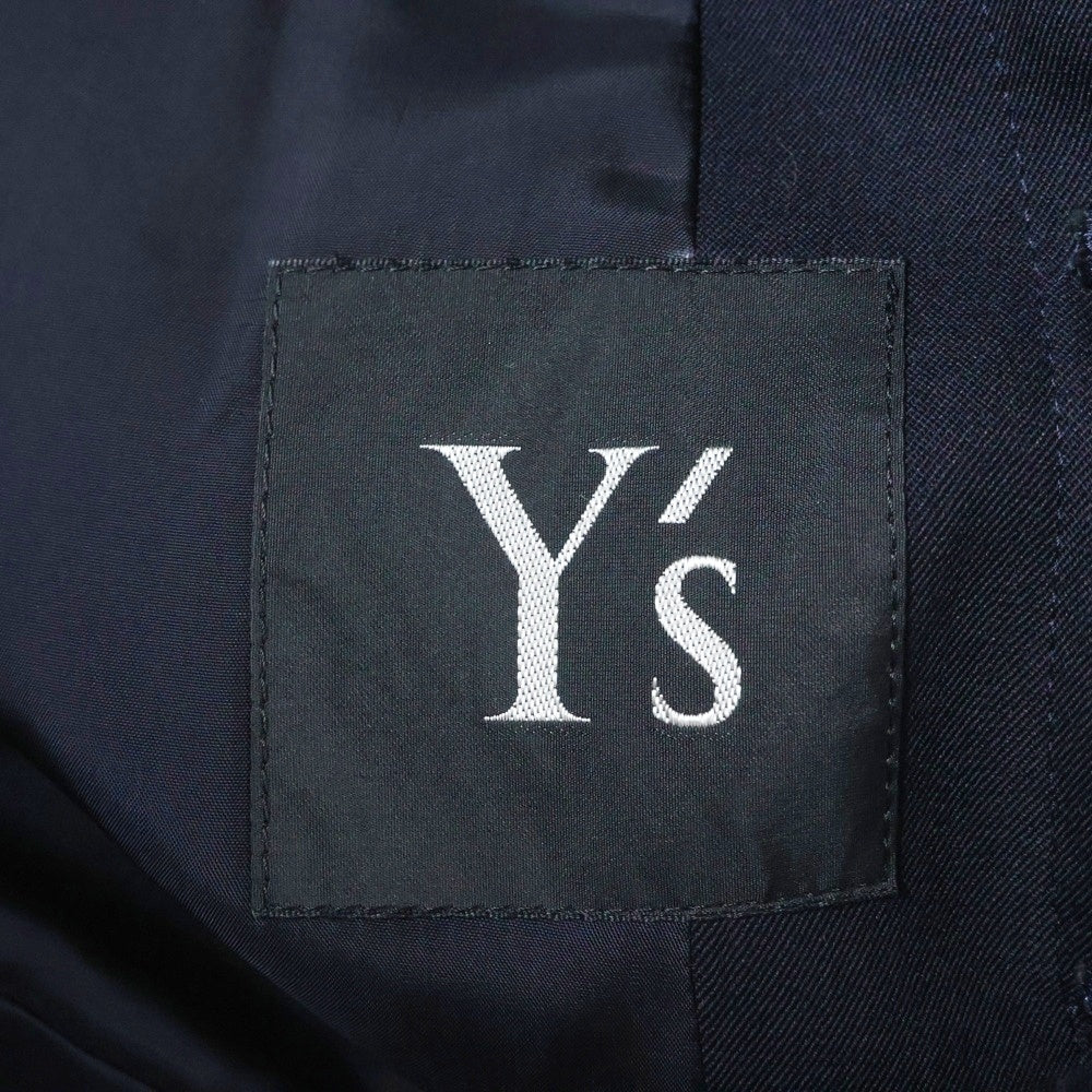 Y's(ワイズ) 97AW ウール スタンドカラー ブルゾン ジャケット ネイビー レディース YI-J62-107