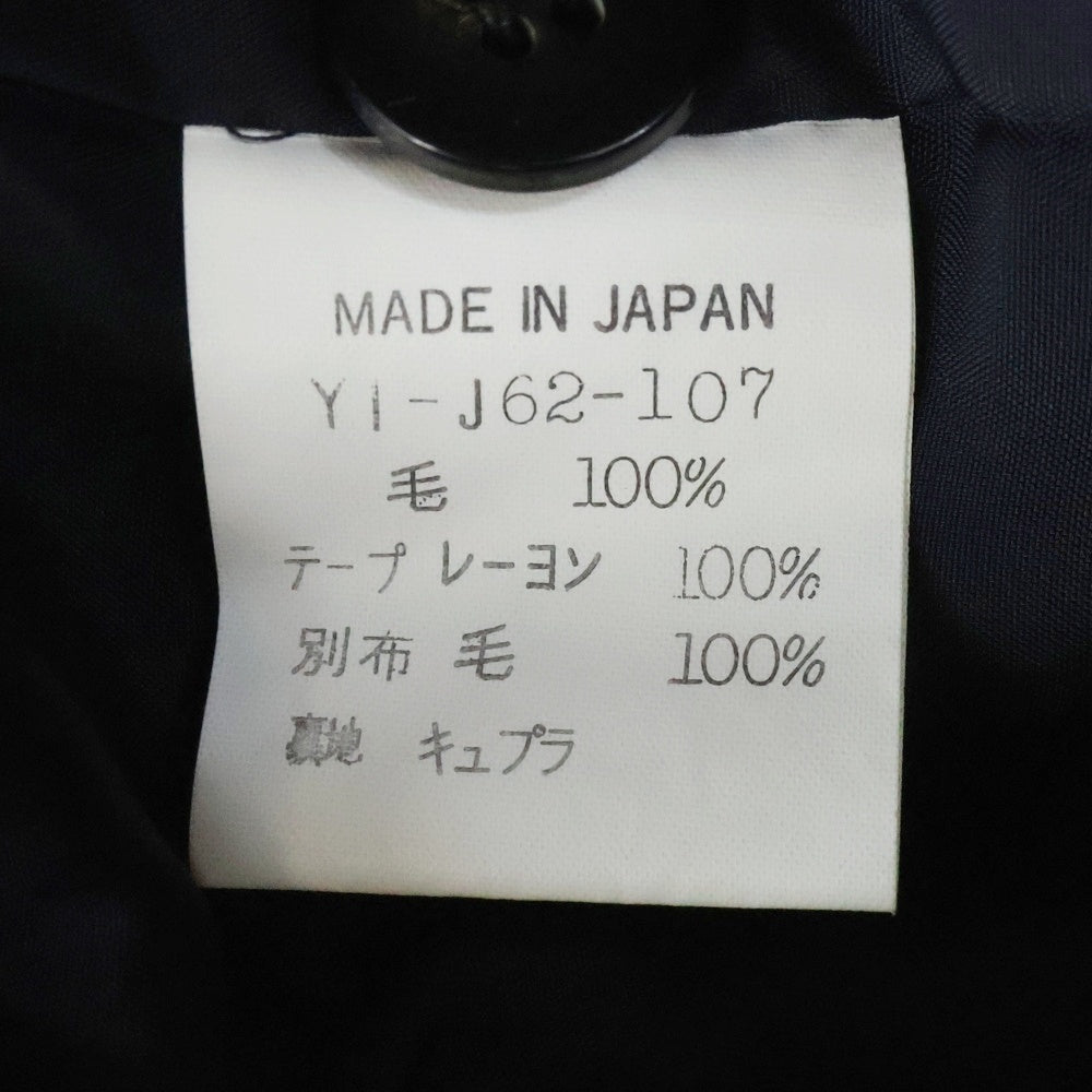 Y's(ワイズ) 97AW ウール スタンドカラー ブルゾン ジャケット ネイビー レディース YI-J62-107
