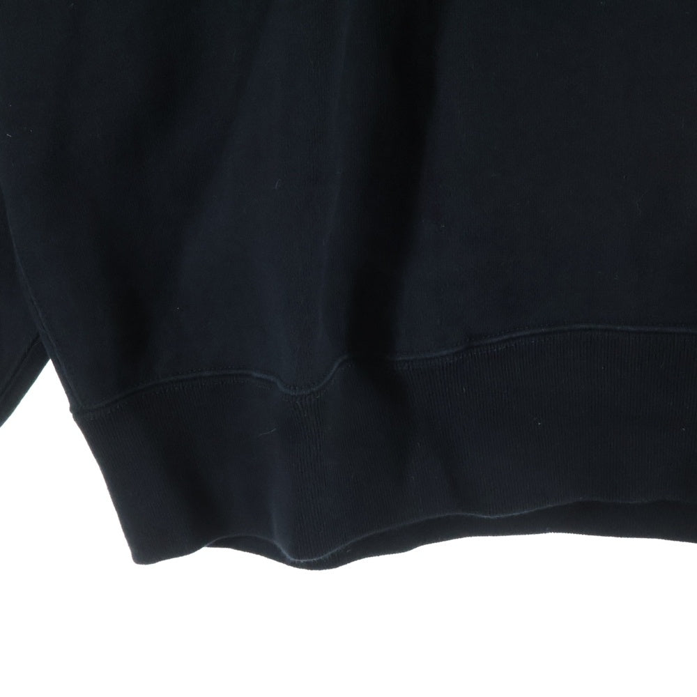 COOTIE PRODUCTIONS(クーティー プロダクションズ) 22AW PRINT SWEAT CREW (JESUS) イエス バックロゴプリント ロングスリーブ クルーネックスウェット ブラック CTE-22S343