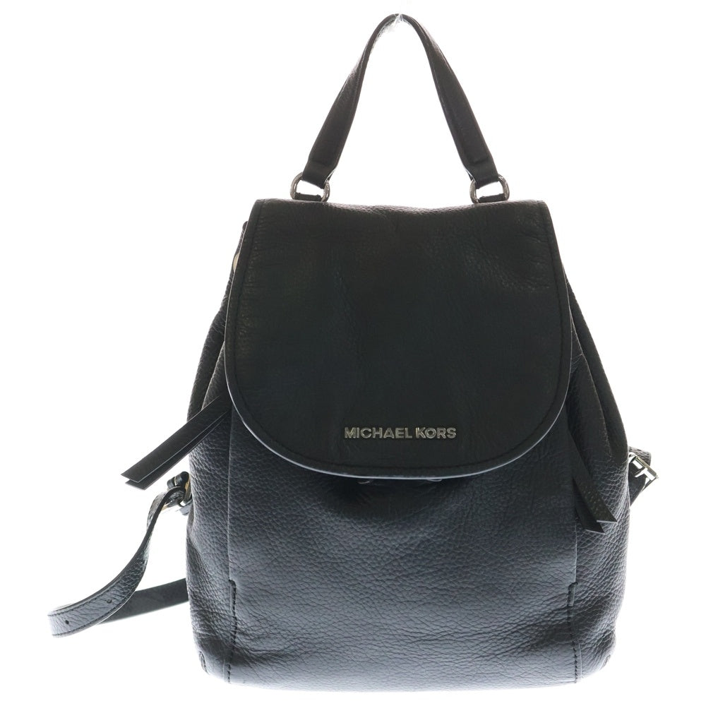 MICHAEL KORS(マイケルコース) レザー シルバー金具 リュックサック バッグ ブラック 35F8SRLB2L レディース