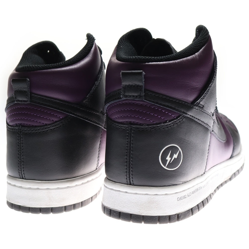 NIKE(ナイキ) ×FRAGMENT DUNK HIGH CITY PACK BEIJING フラグメント ダンク シティパック 北京 ハイカットスニーカー ブラック/パープル US10/28cm DJ0382-600