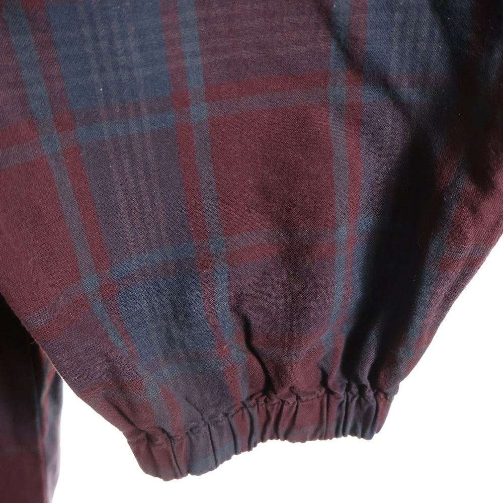 WTAPS(ダブルタップス) 20SS FROCK TROUSERS COTTON POPLIN TEXTILE コットンポプリン テキスタイル フロックトラウザーズ チェックパンツ レッド 201BRDT-PTM04