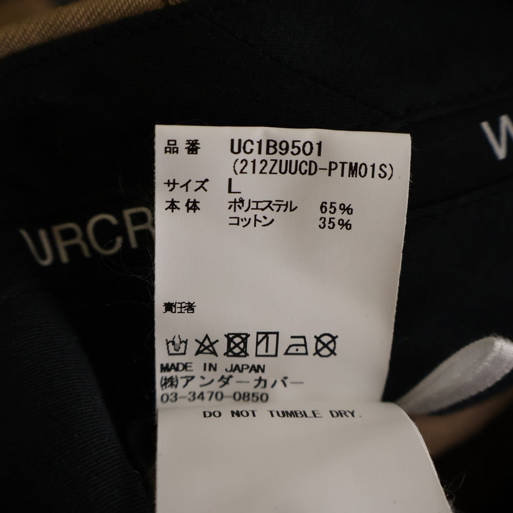 UNDERCOVER(アンダーカバー) 21AW ×WTAPS T/C TWILL SIDE ZIP 2TUCK PT ツイルサイドジップ 2タック パンツ ベージュ UC1B9501